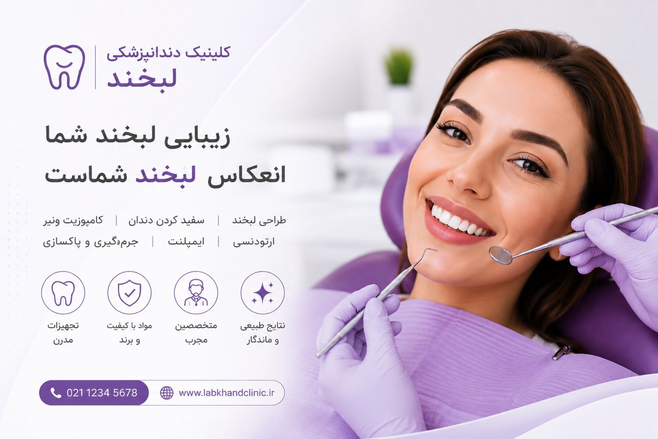 طراحی سایت کلینیک دندانپزشکی لبخند